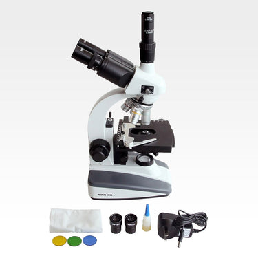 SAXON Researcher Compact Biological Trinocular Microscope 40x-1600x