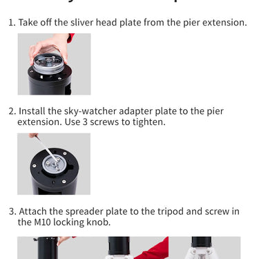 ZWO PE200 Pier Extension for AM3 and AM5